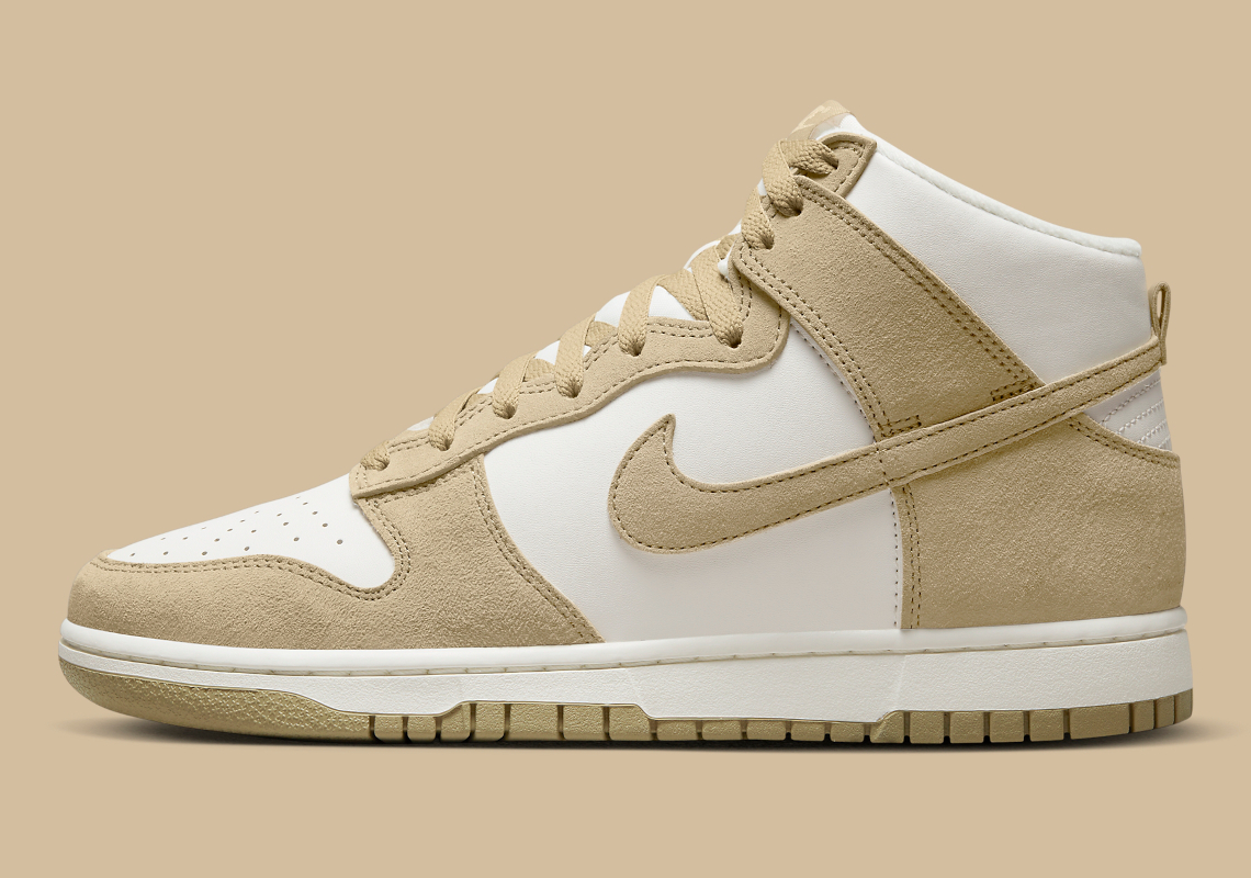 Lộ diện một số hình ảnh của mẫu giày Nike Dunk High White/Tan - 2