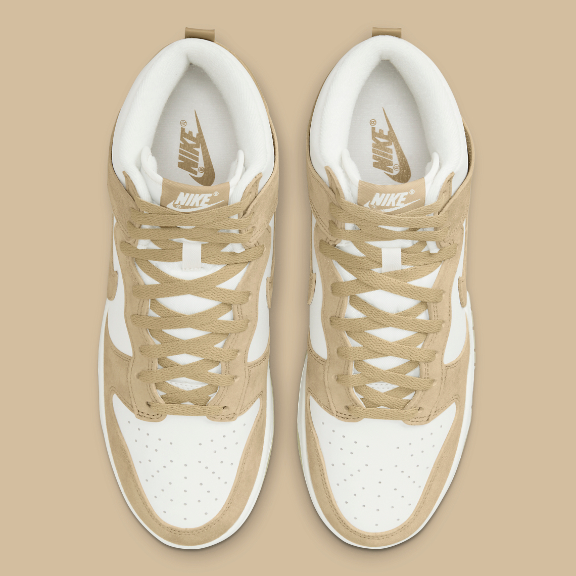 Lộ diện một số hình ảnh của mẫu giày Nike Dunk High White/Tan - 4