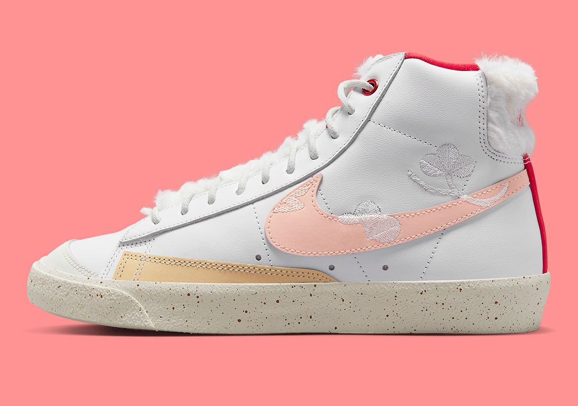 Lông thỏ giả tô điểm cho Nike Blazer Mid '77 Leap High - 3