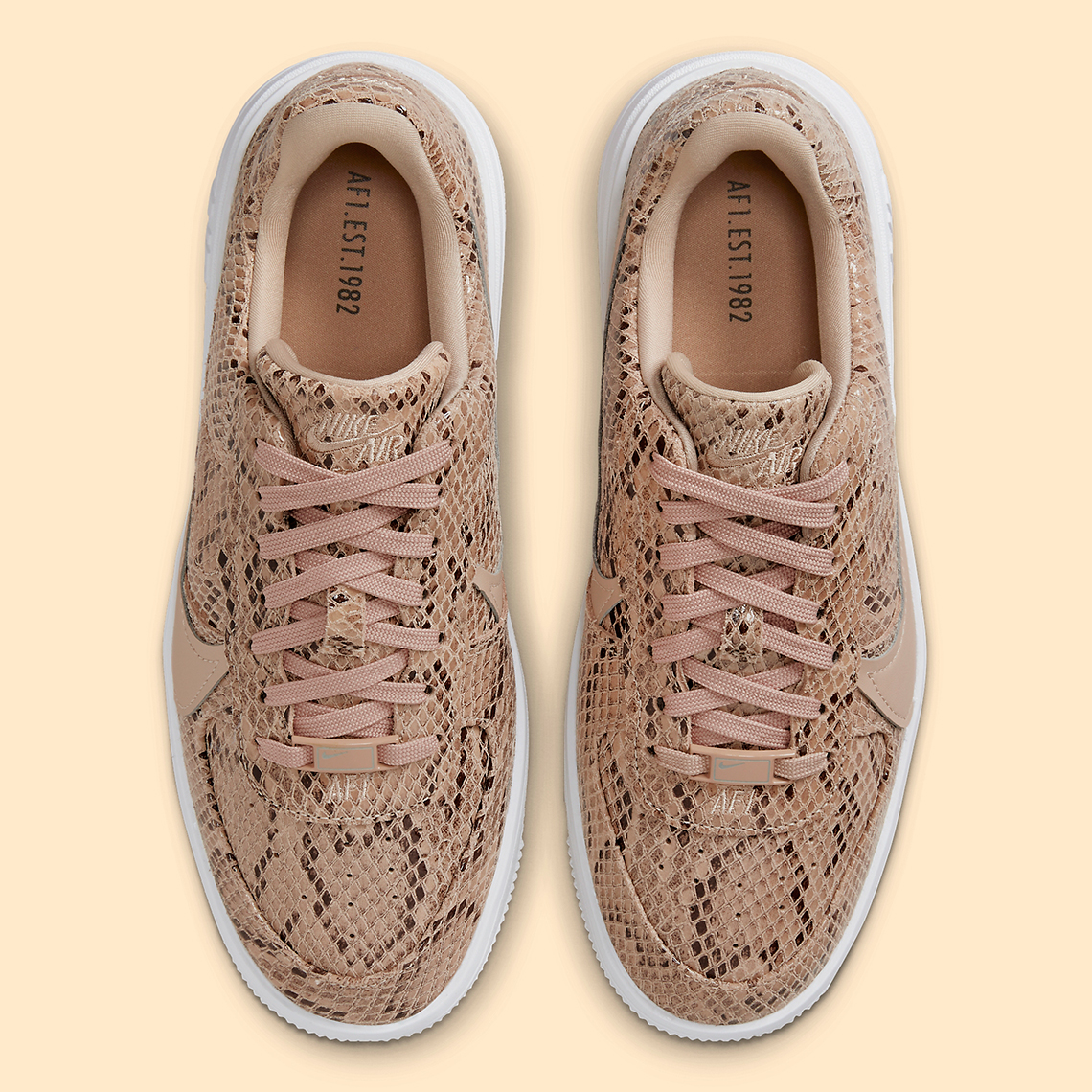 Lớp da rắn kỳ lạ bao phủ Nike Air Force 1 PLTAFORM - 3