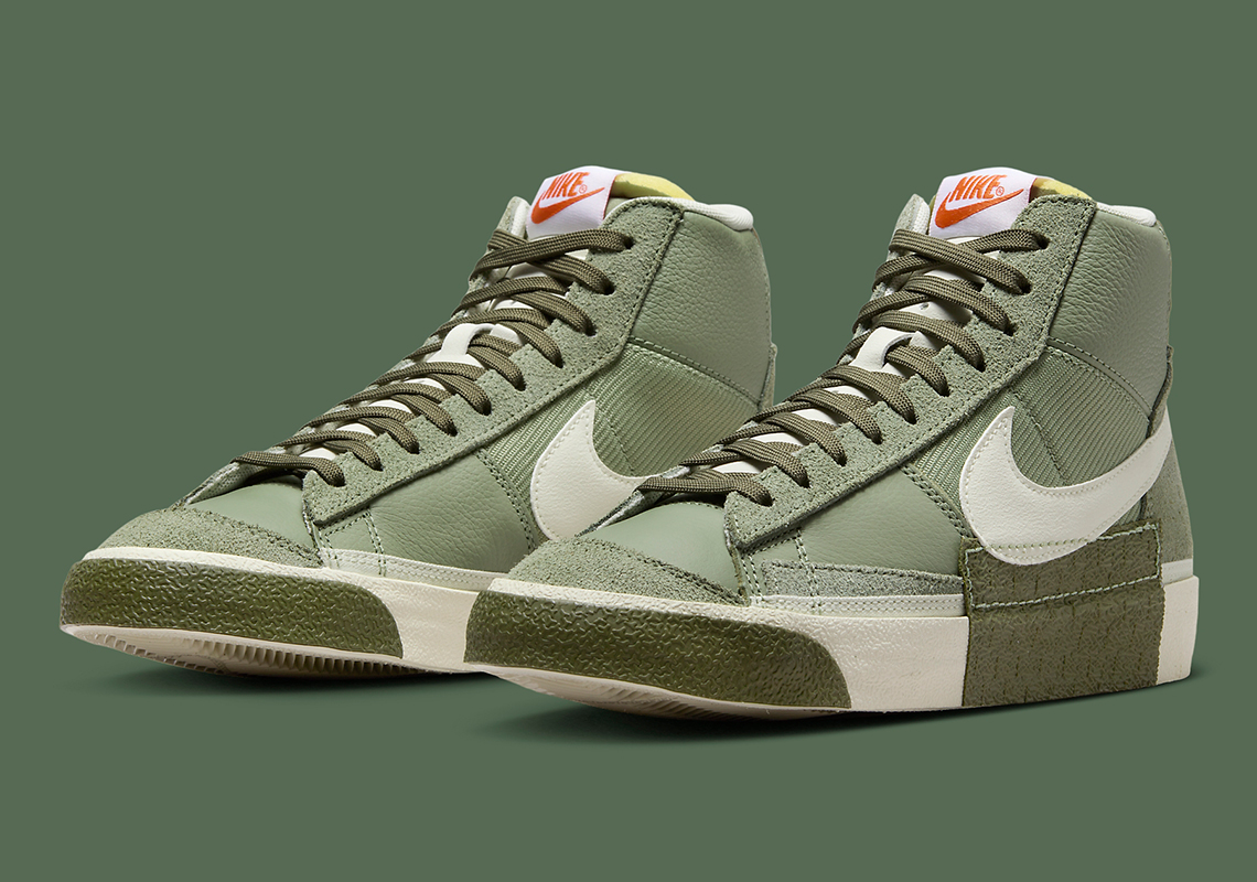 Mang Phong Cách Mạnh Mẽ với Nike Blazer Mid '77 Pro Club màu Dark Olive - 1