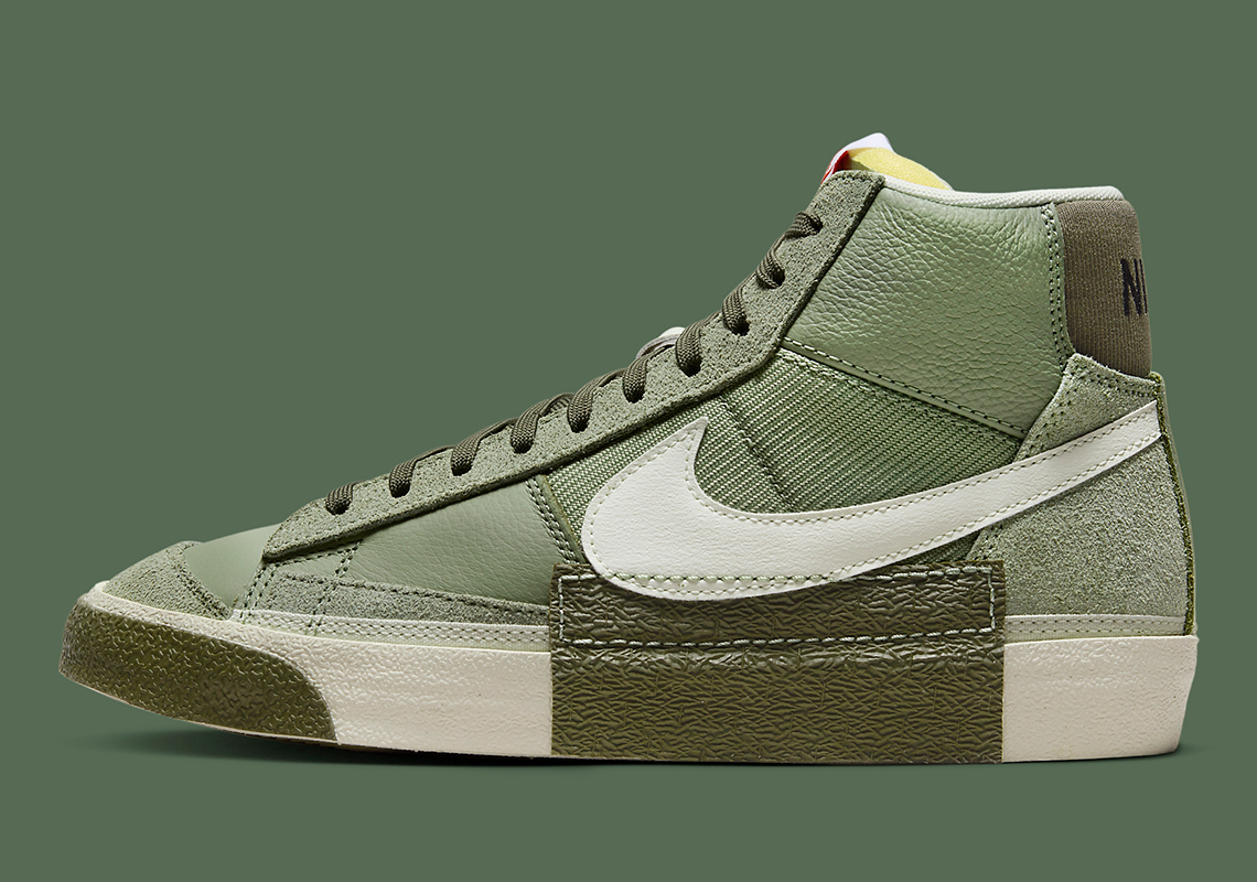 Mang Phong Cách Mạnh Mẽ với Nike Blazer Mid '77 Pro Club màu Dark Olive - 2