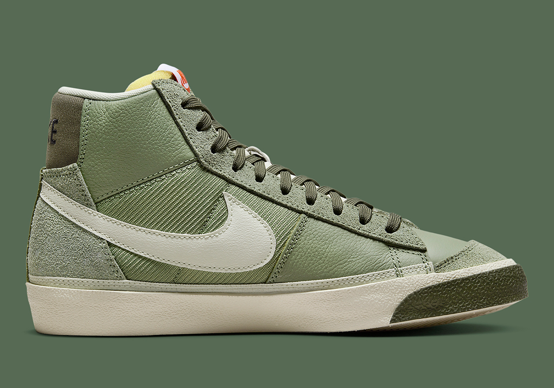 Mang Phong Cách Mạnh Mẽ với Nike Blazer Mid '77 Pro Club màu Dark Olive - 3