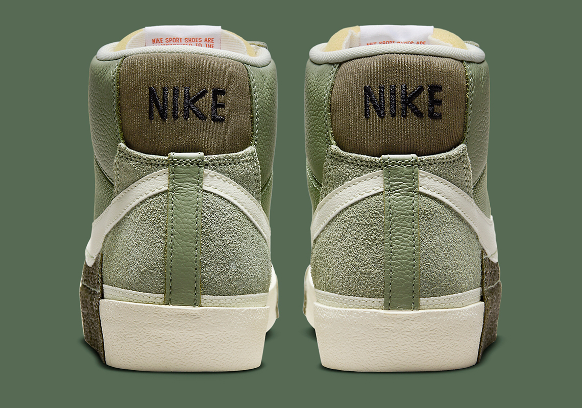 Mang Phong Cách Mạnh Mẽ với Nike Blazer Mid '77 Pro Club màu Dark Olive - 5