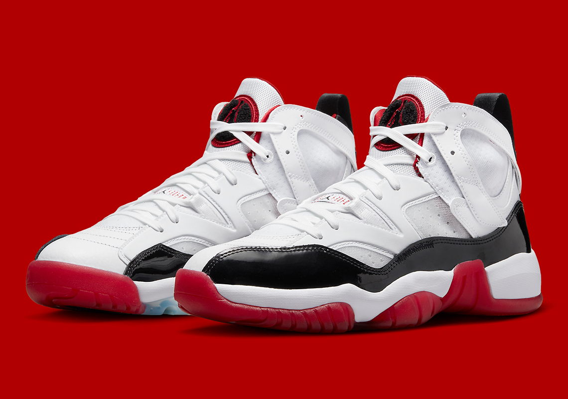 Màu Bred và Concord cổ điển hợp nhất trên Jordan Two Trey - 2