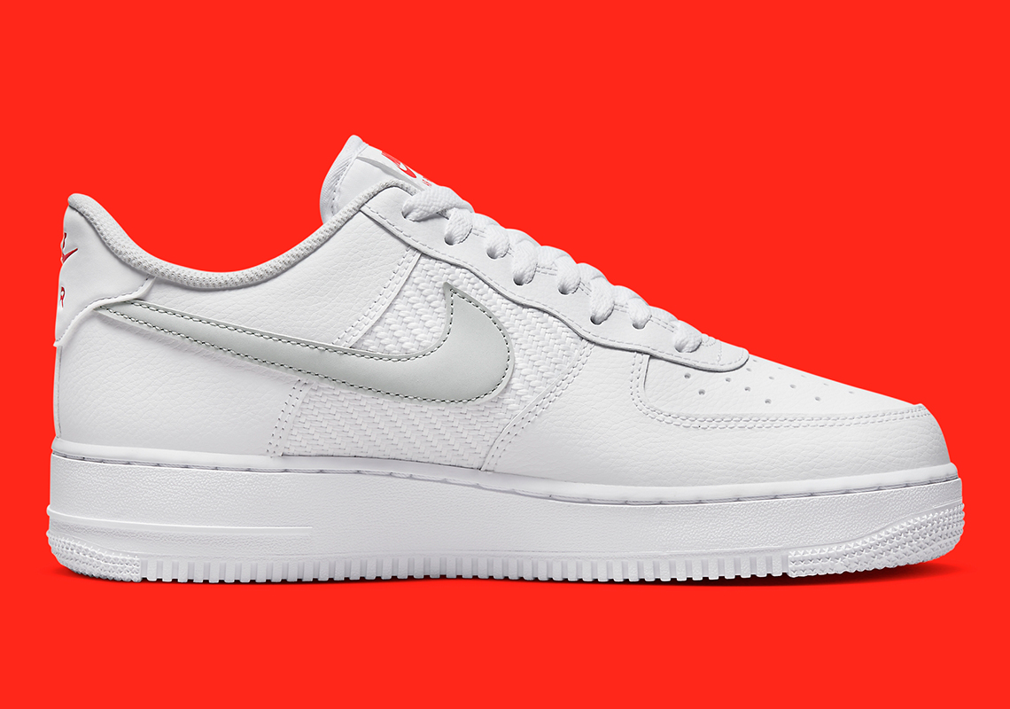 Màu đỏ và xám làm nổi bật đôi giày sneaker Nike Air Force 1 này - 3