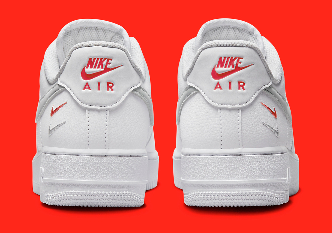 Màu đỏ và xám làm nổi bật đôi giày sneaker Nike Air Force 1 này - 5