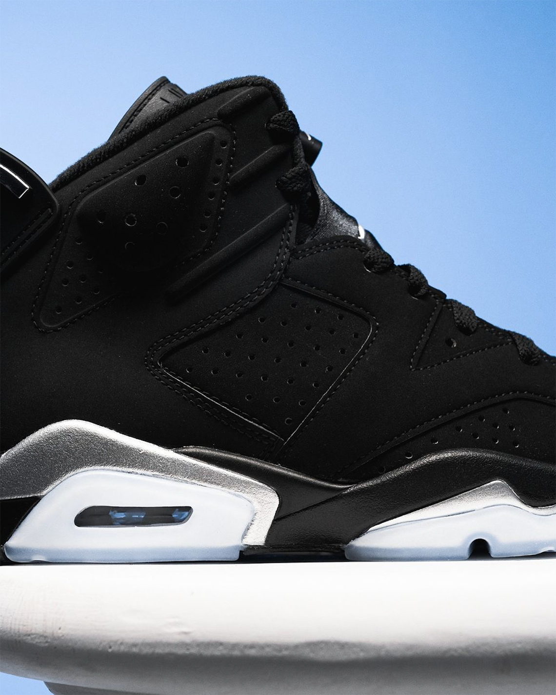 Mẫu giày Air Jordan 6 Black Metallic Black/Chrome đã lên kệ - 6