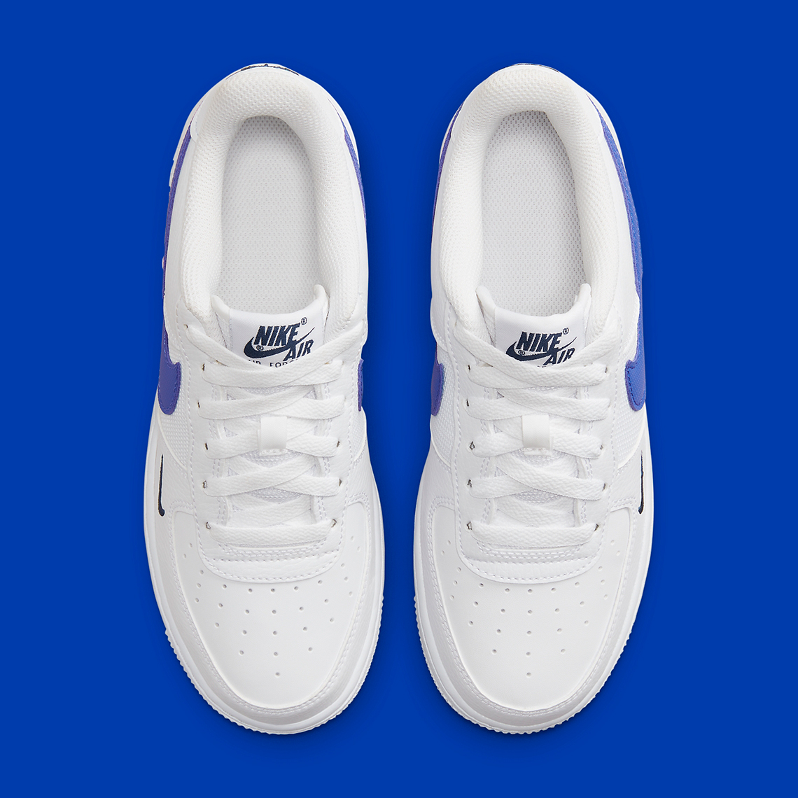 Mẫu giày GS Nike Air Force 1 Low với màu Royal và Navy  - 6