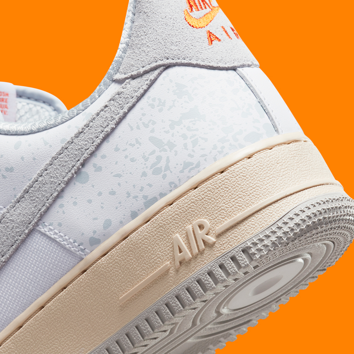 Mẫu giày sneaker Nike Air Force 1 Low Paint Splatter trắng cam - 8