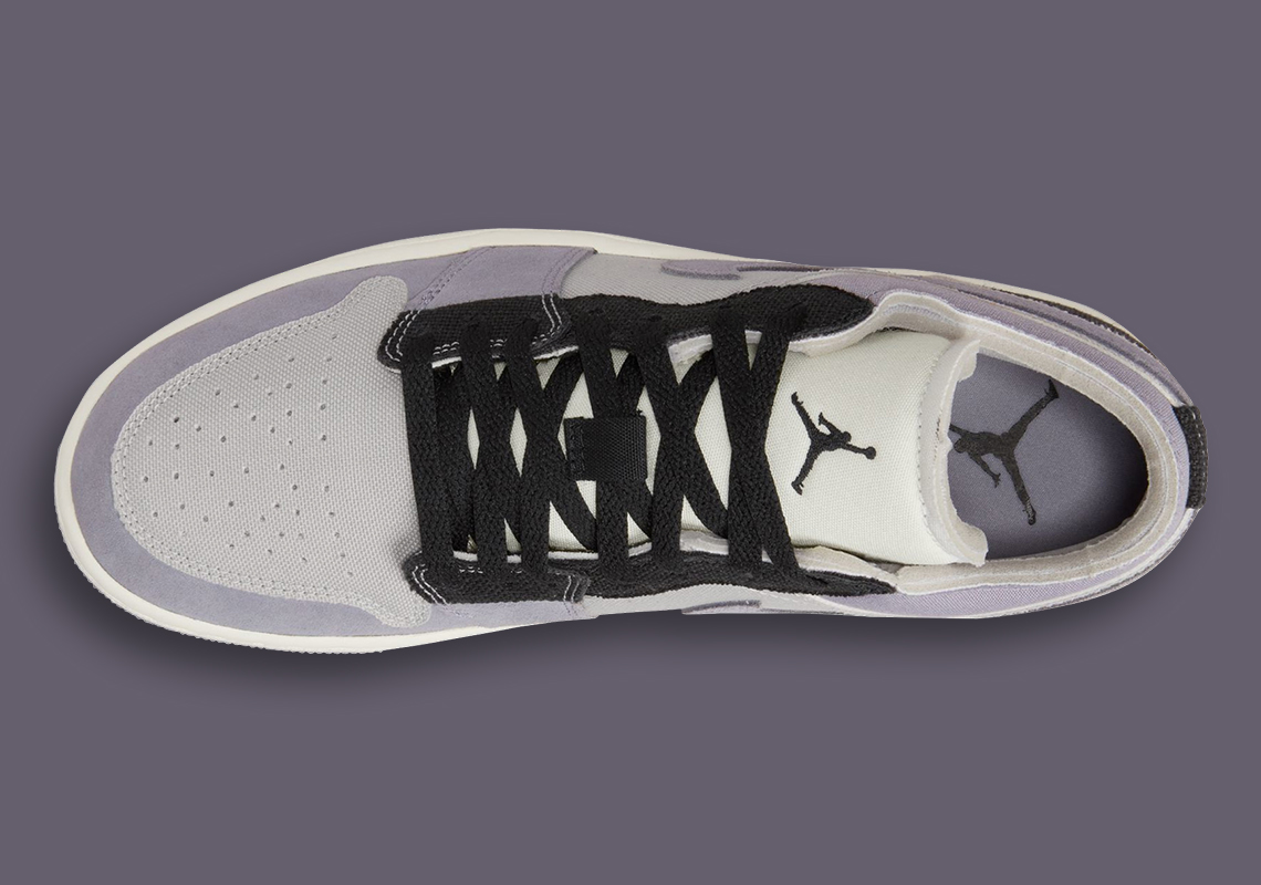 Màu hoa cà mang đến cho Air Jordan 1 Low Craft một vẻ ngoài cao cấp - 3