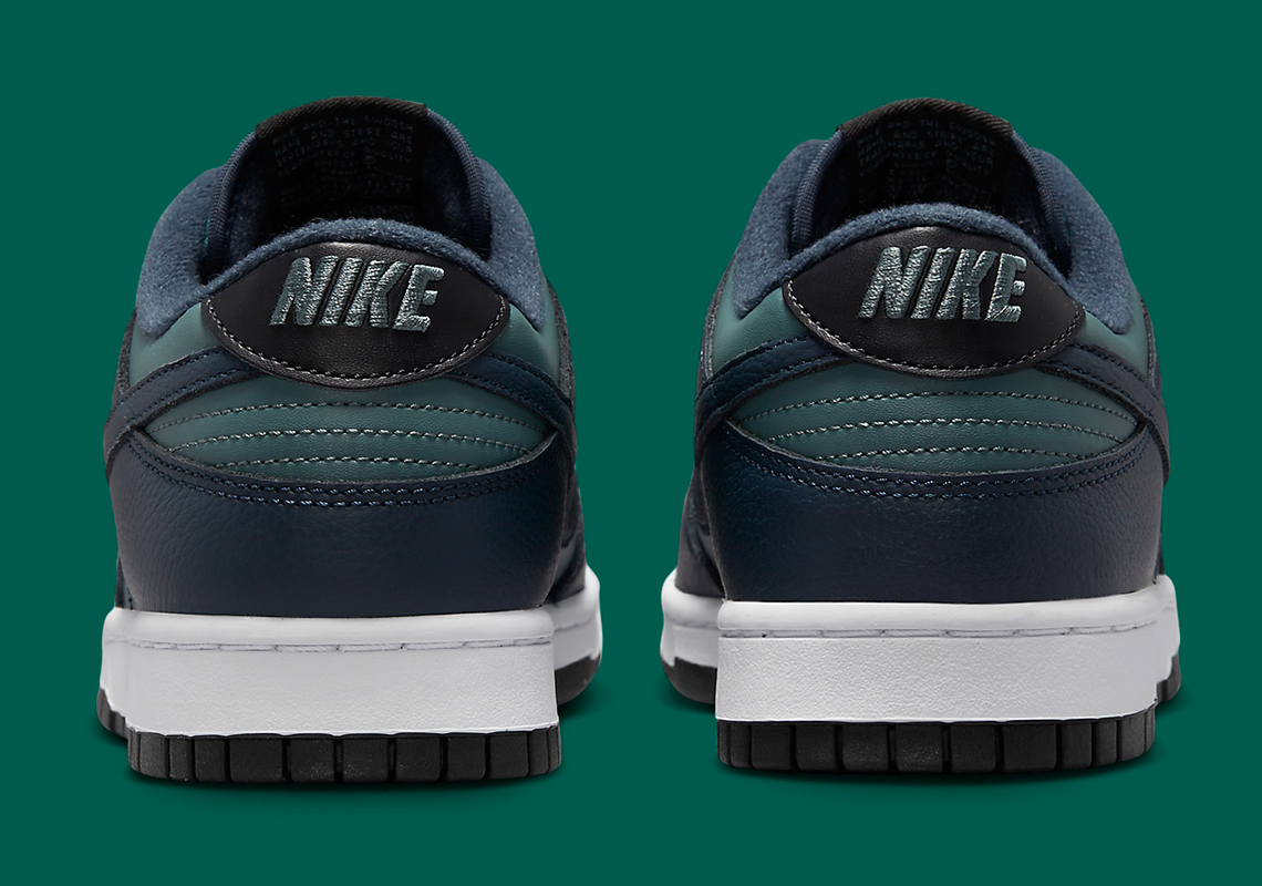 Màu Navy và teal trên mẫu giày Nike Dunk Low - 5