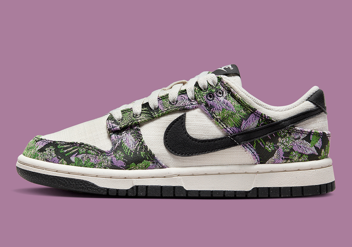 Mẫu Nike Dunk Low Next Nature lần này được phủ hoa văn tapestry - 1