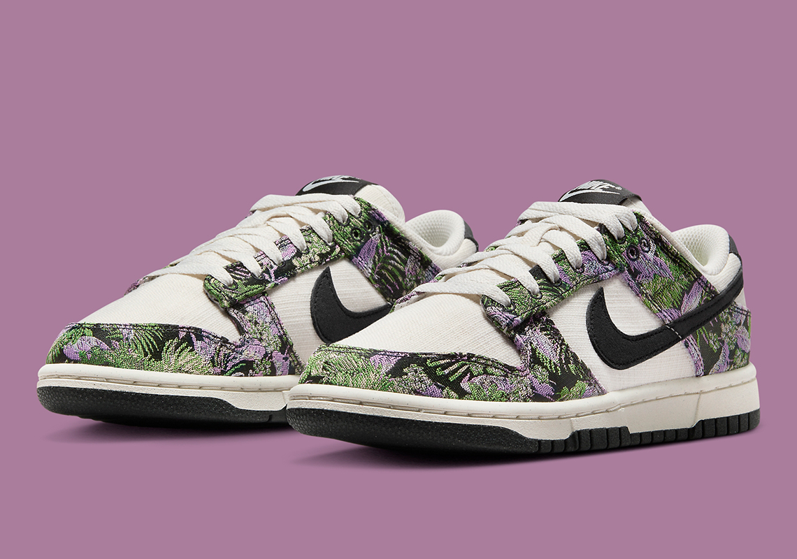 Mẫu Nike Dunk Low Next Nature lần này được phủ hoa văn tapestry - 2