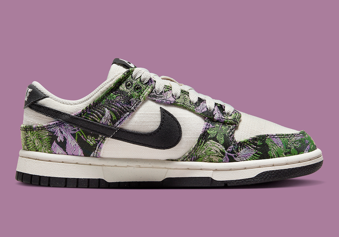 Mẫu Nike Dunk Low Next Nature lần này được phủ hoa văn tapestry - 3
