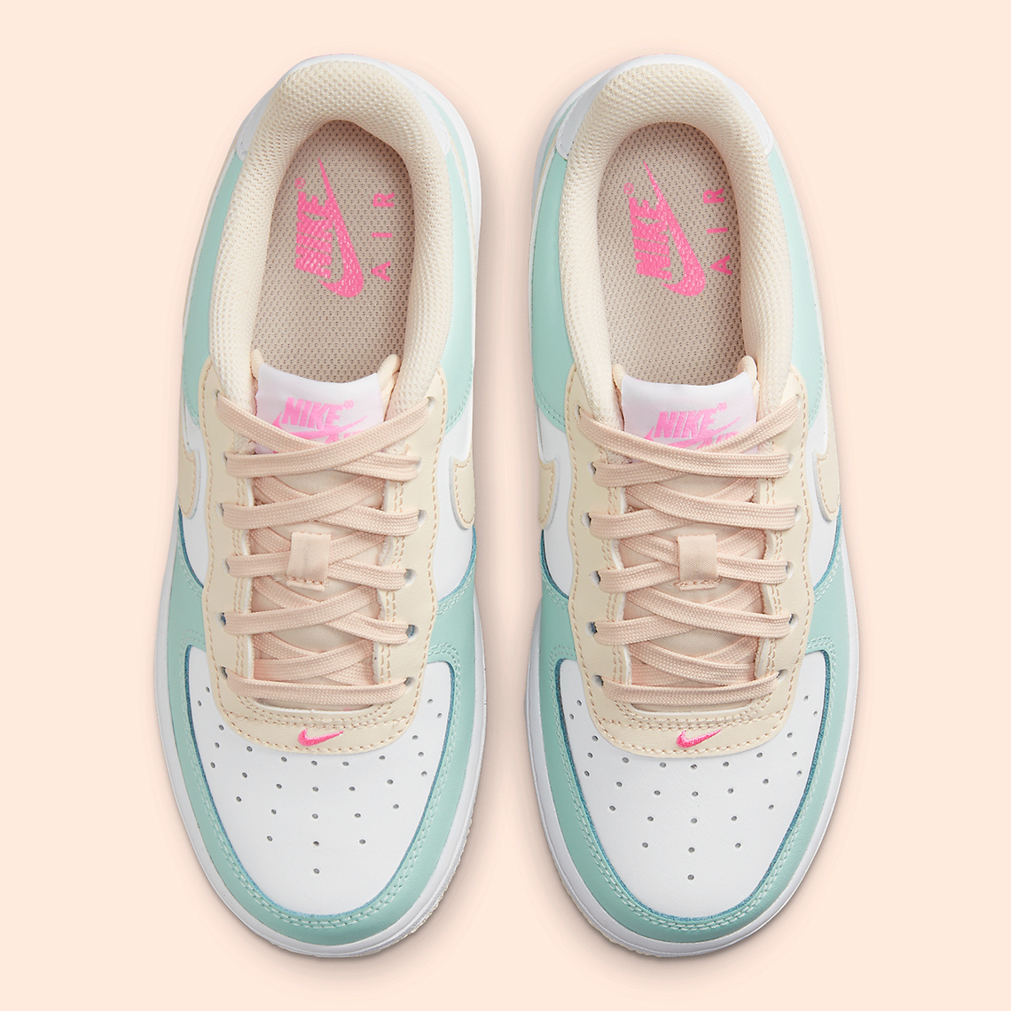 Màu pastel tươi sáng trên Nike Air Force 1 cho mùa hè - 4