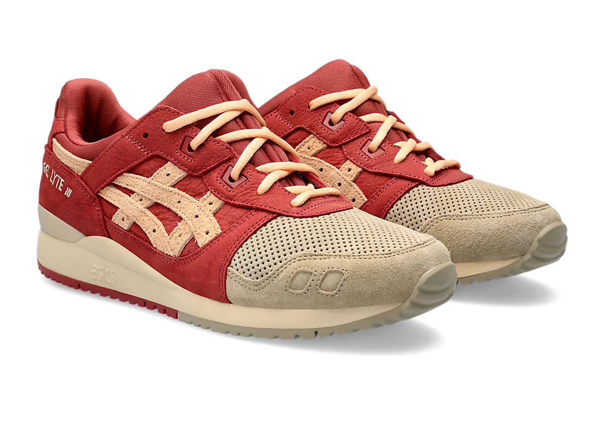 Màu Sắc Mới của ASICS GEL-Lyte III: Sự Kết Hợp Tươi Mới của Wood Crepe và Burnt Red - 1