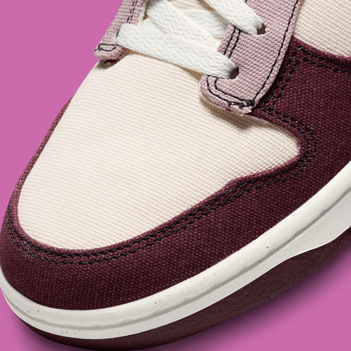 Màu sắc thân thiện với mùa thu xuất hiện trên Nike Dunk Mid phủ vải bạt - 8