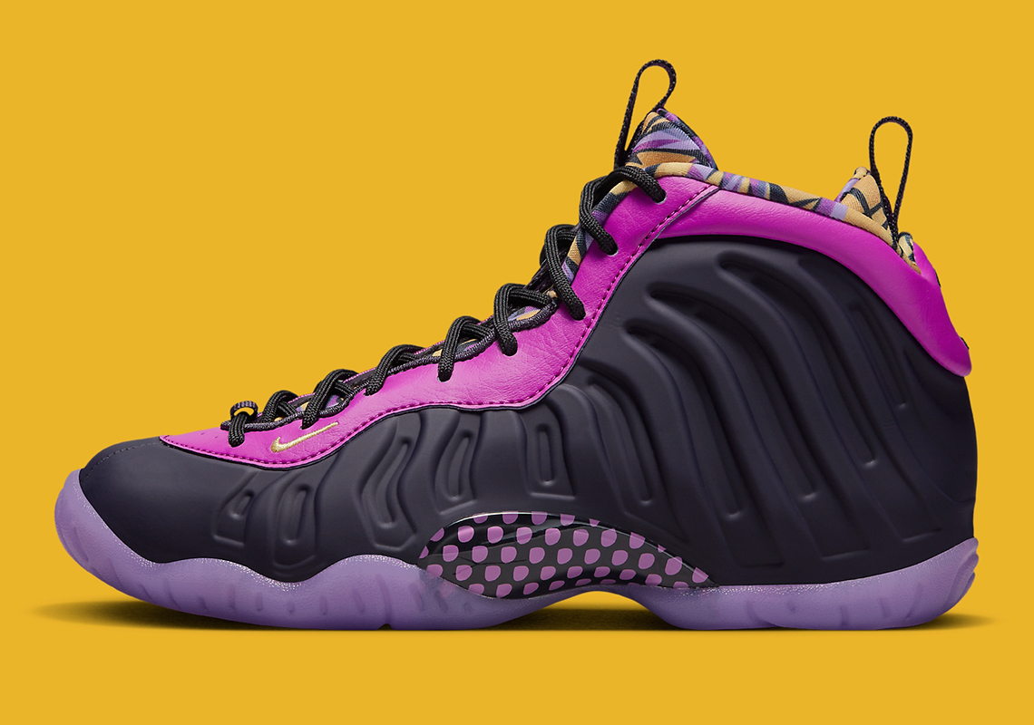 Màu tím và vàng cho Nike Little Posite One A Regal Touch - 2