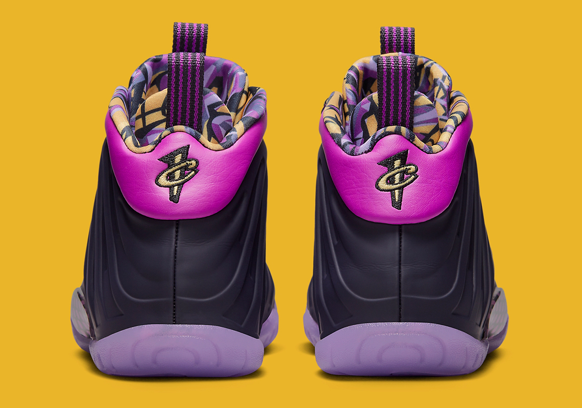 Màu tím và vàng cho Nike Little Posite One A Regal Touch - 5