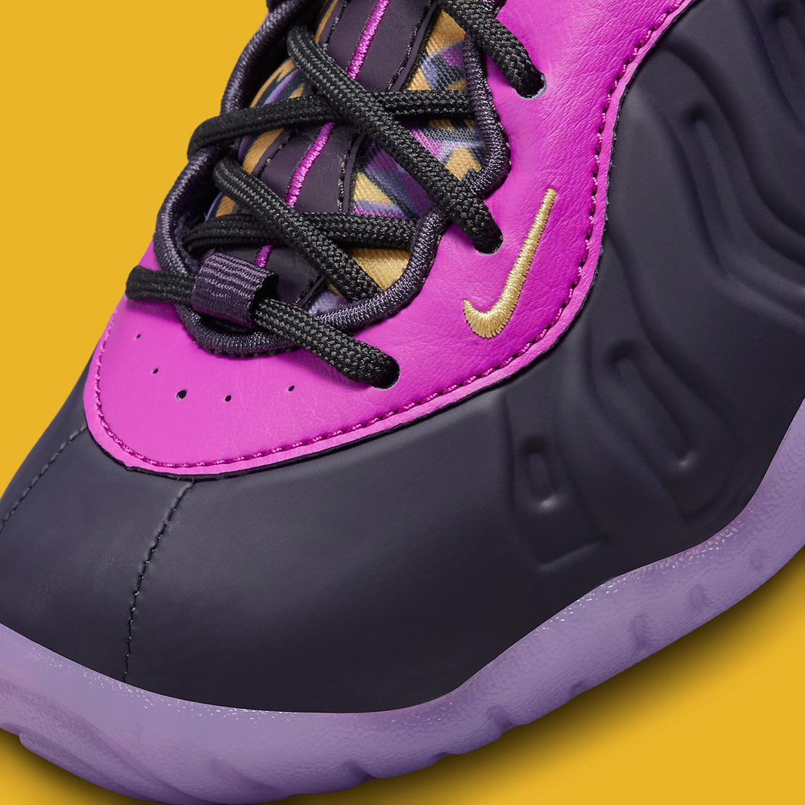 Màu tím và vàng cho Nike Little Posite One A Regal Touch - 7