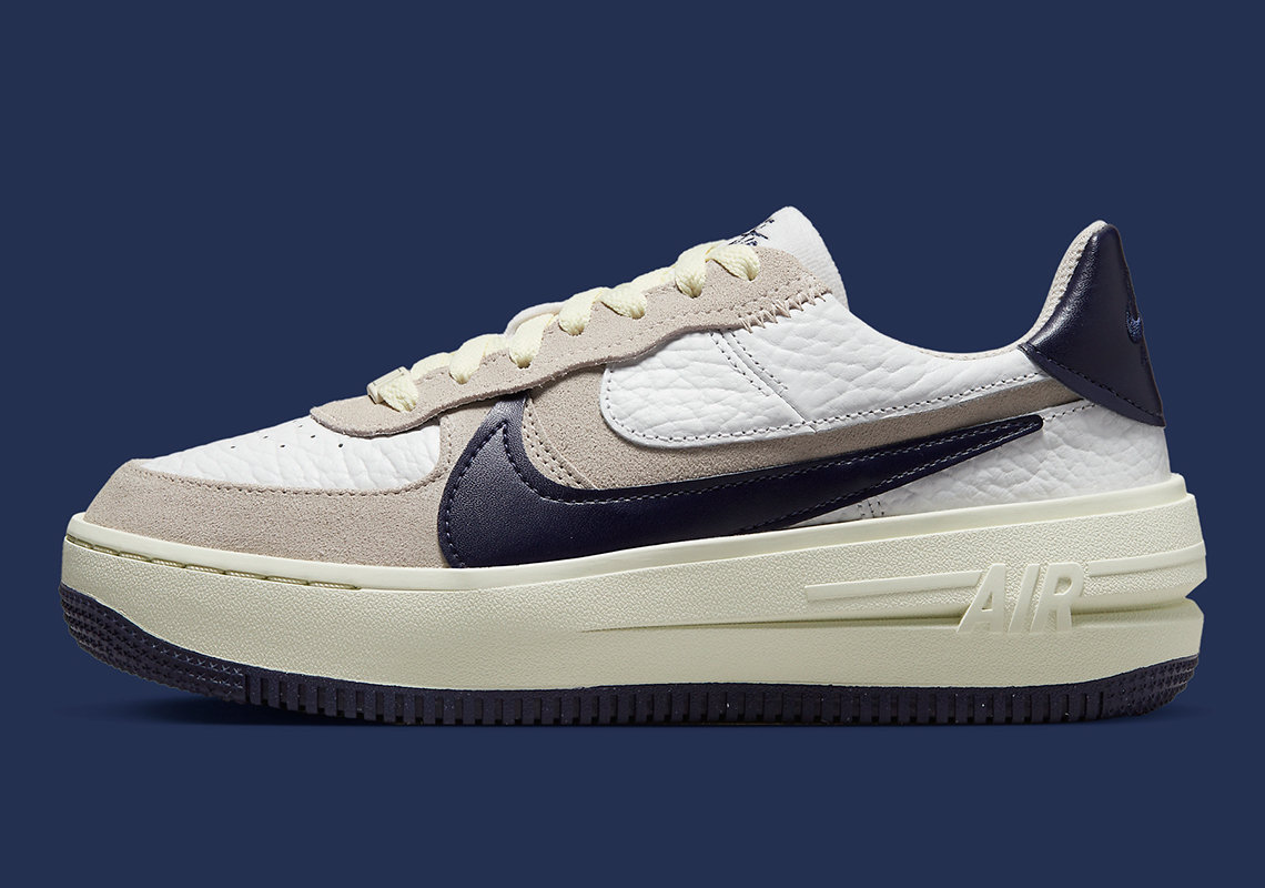 Màu Trắng và Navi mang đến cho Nike Air Force 1 PLATFORM một sự hấp dẫn cổ điển - 2