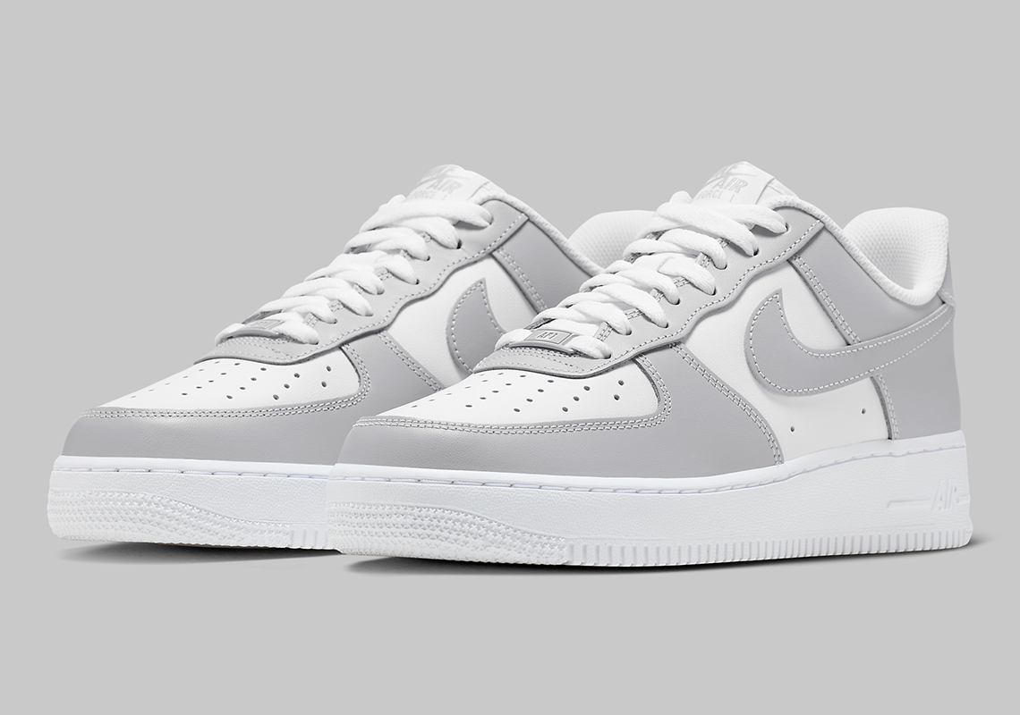 Màu xám và trắng mang lại cảm giác êm dịu cho Nike Air Force 1 - 1