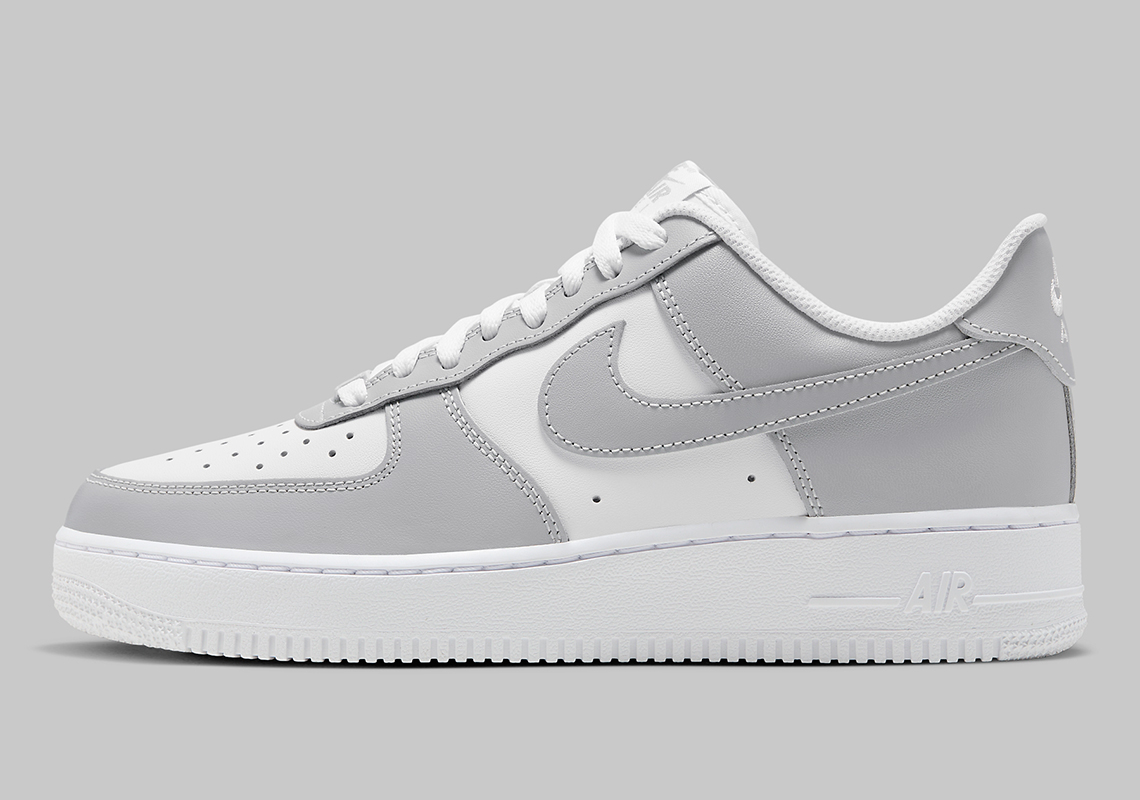Màu xám và trắng mang lại cảm giác êm dịu cho Nike Air Force 1 - 2