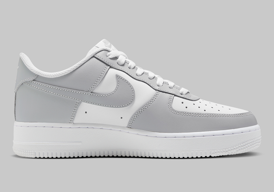 Màu xám và trắng mang lại cảm giác êm dịu cho Nike Air Force 1 - 3