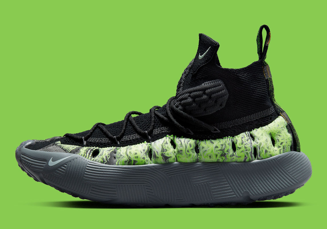 Màu xanh Neon làm nổi bật đôi giày Nike Ispa Sense Flyknit - 2