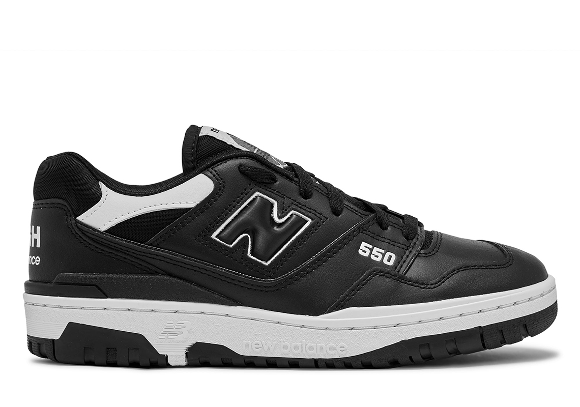 Mẫu giày COMME des GARCONS HOMME New Balance 550 đen/trắng - 8