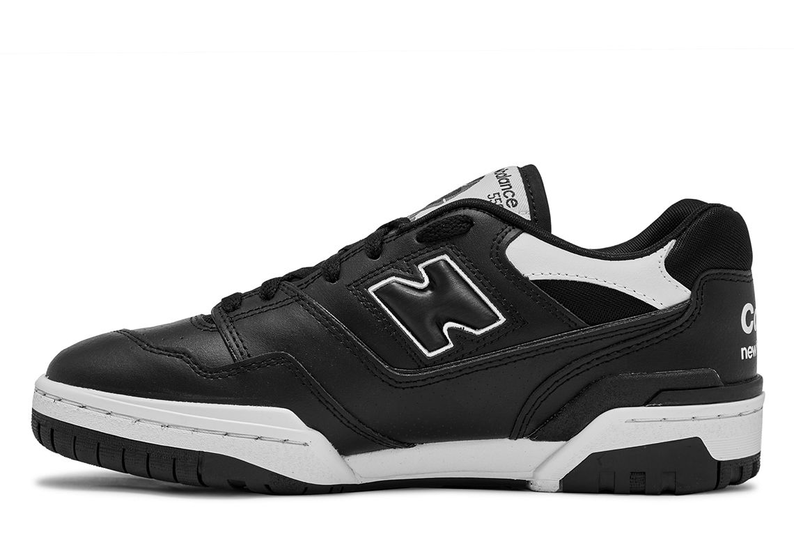 Mẫu giày COMME des GARCONS HOMME New Balance 550 đen/trắng - 9