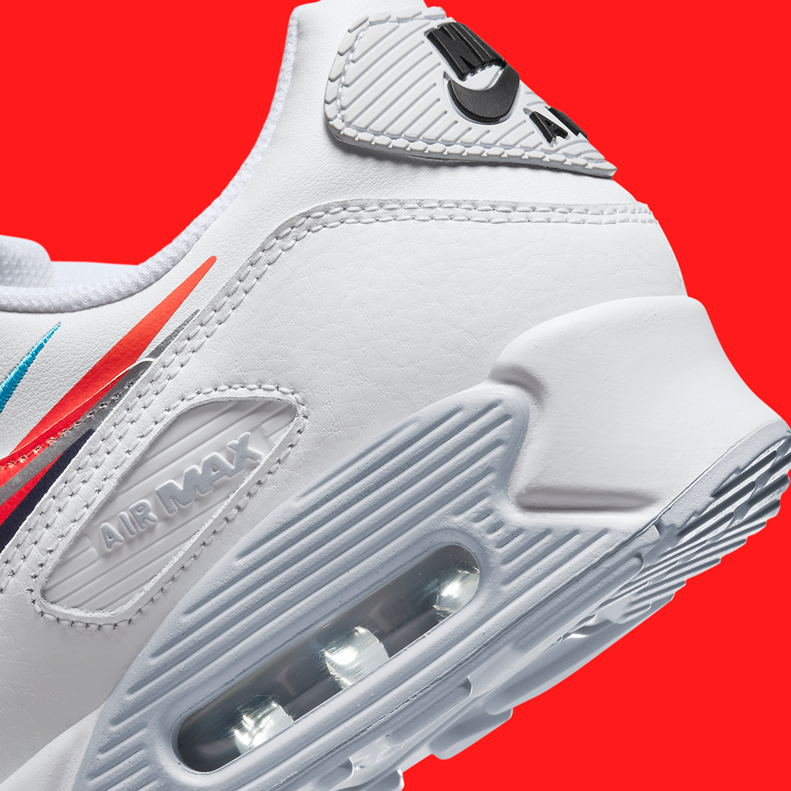 Một đôi Nike Air Max 90 màu trắng khác đã xuất hiện với nhiều dấu móc - 8