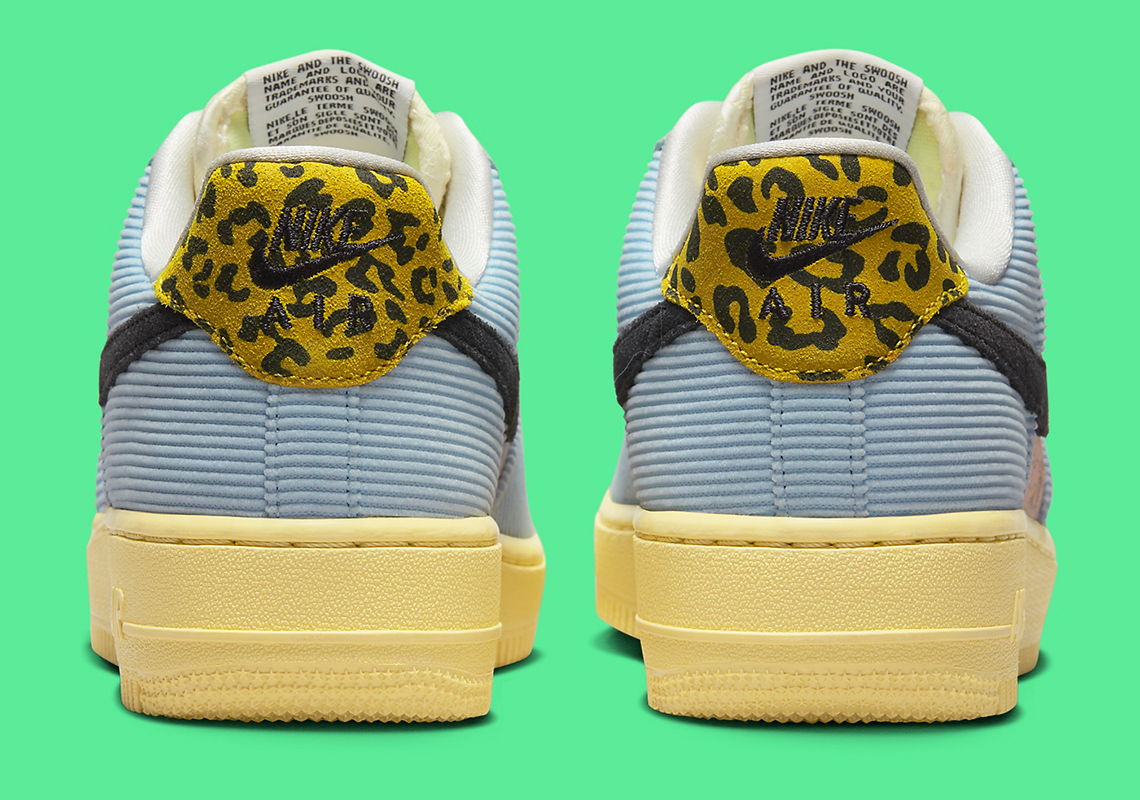 Một loạt các loại vải dệt bao phủ đôi giày Nike Air Force 1 - 4