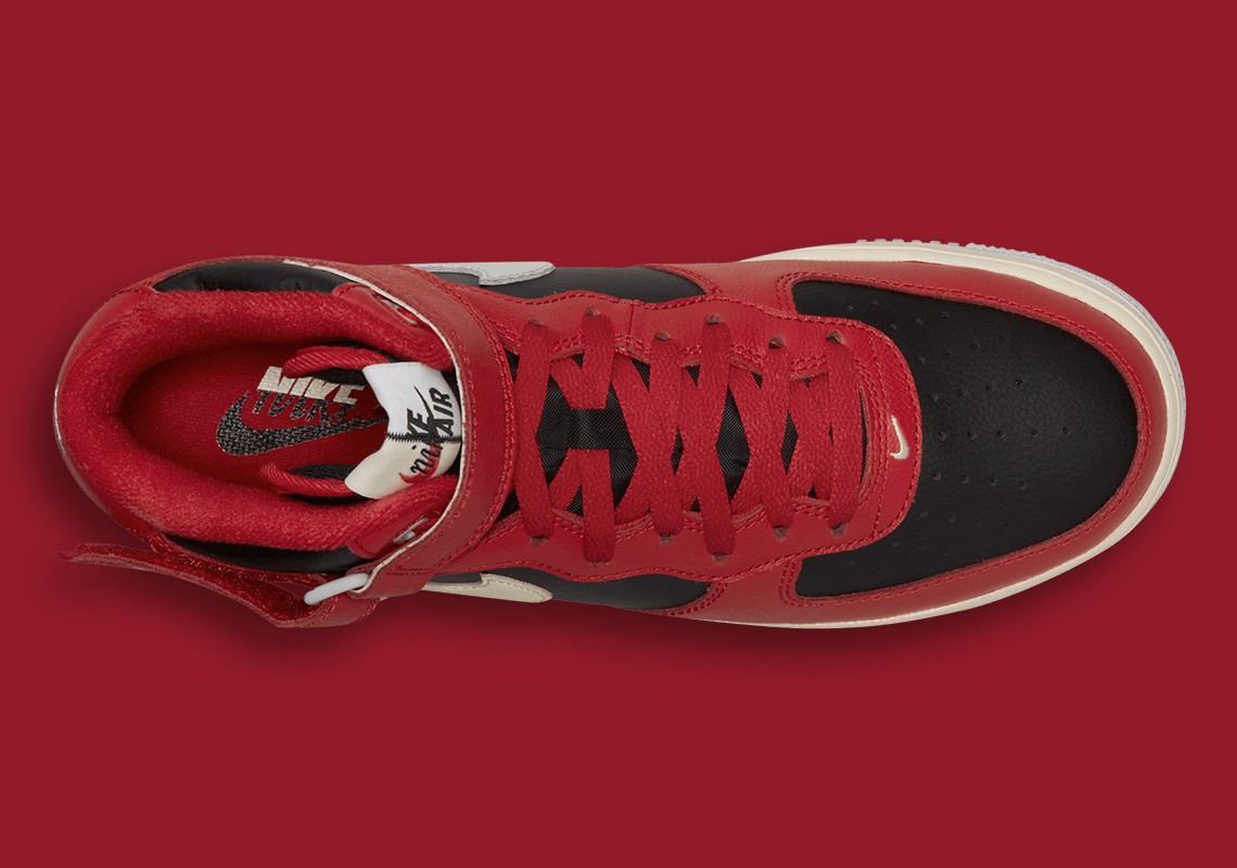 Một lớp trang điểm lai tạo khác nhau bao phủ phần giữa của Nike Air Force 1 này - 3