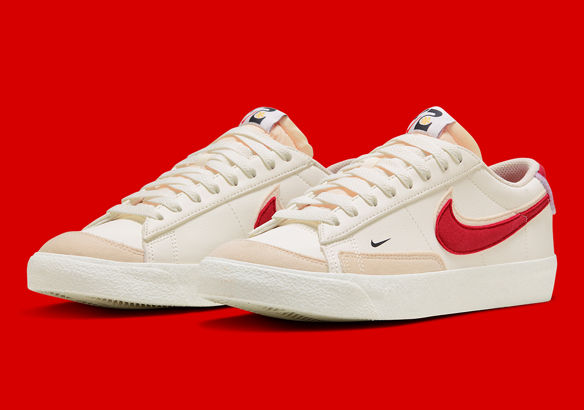 Một số hình ảnh của đôi giày Nike Blazer Low 1972 màu trắng đỏ - 2