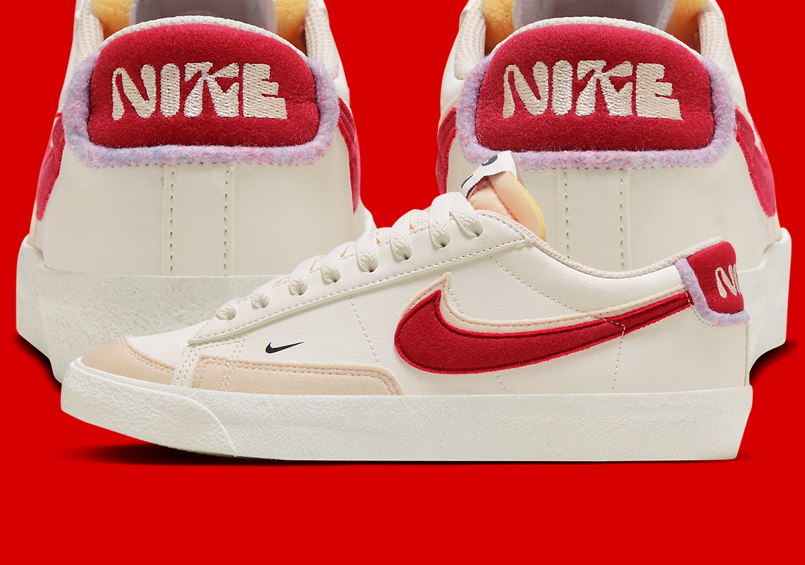 Một số hình ảnh của đôi giày Nike Blazer Low "1972" màu trắng đỏ