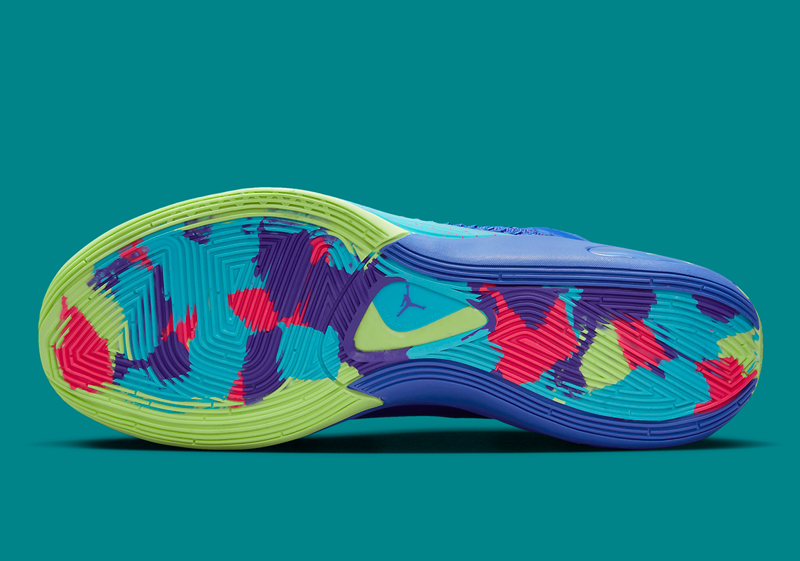 Một số hình ảnh của đôi giày sneaker Jordan Luka 1 Racer Blue/Ghost Green sôi động - 5