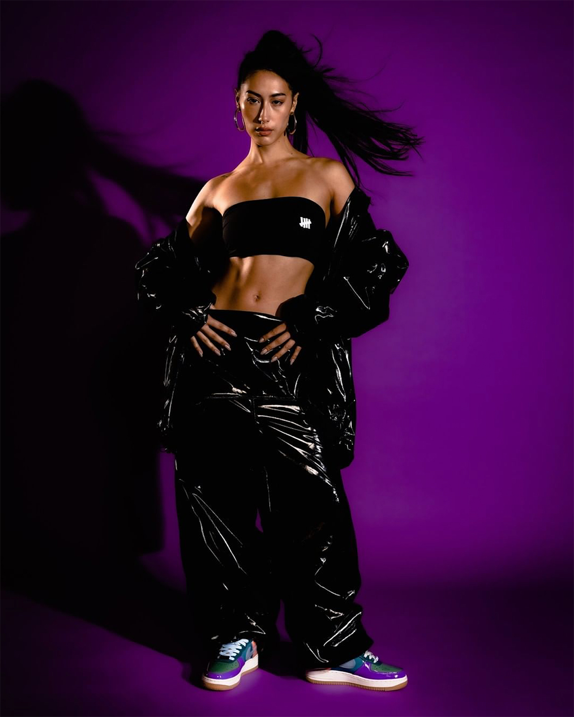 Một số hình ảnh của đôi giày sneaker Undefeated Nike Air Force 1 SP Celestine Blue - 2