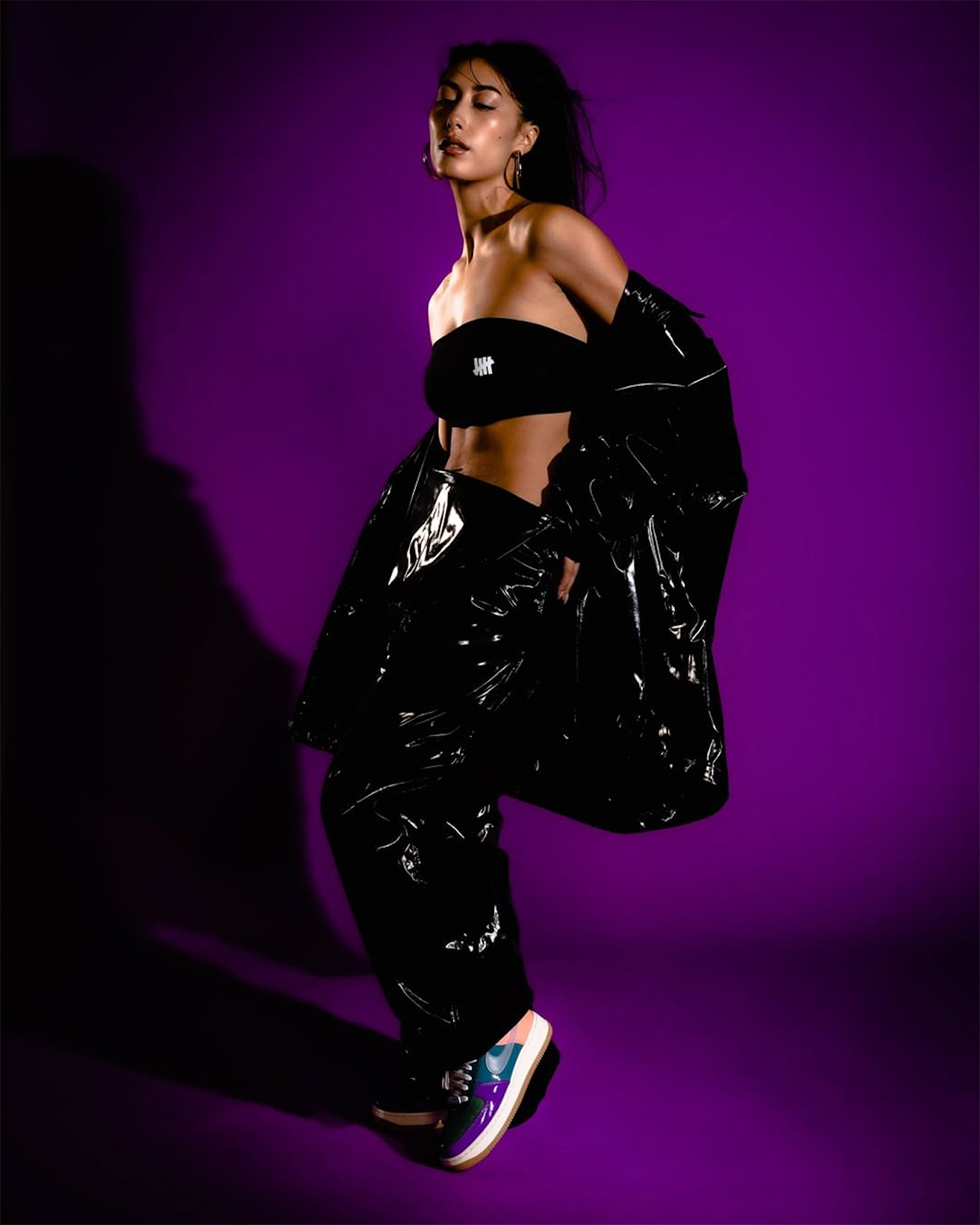 Một số hình ảnh của đôi giày sneaker Undefeated Nike Air Force 1 SP Celestine Blue - 4