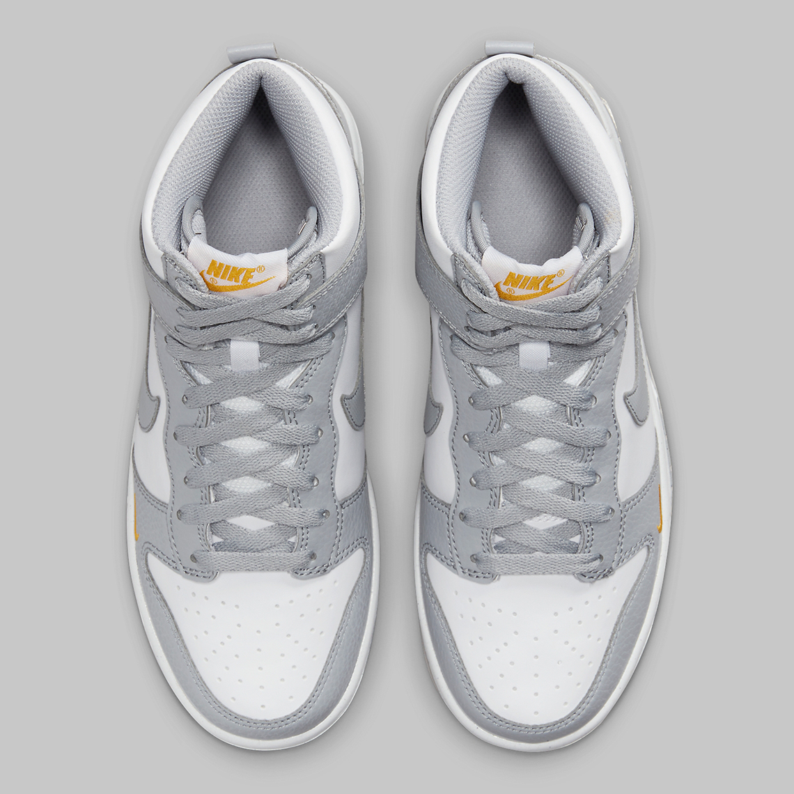 Một số hình ảnh của đôi sneaker Nike Dunk High GS Grey/Marigold - 6