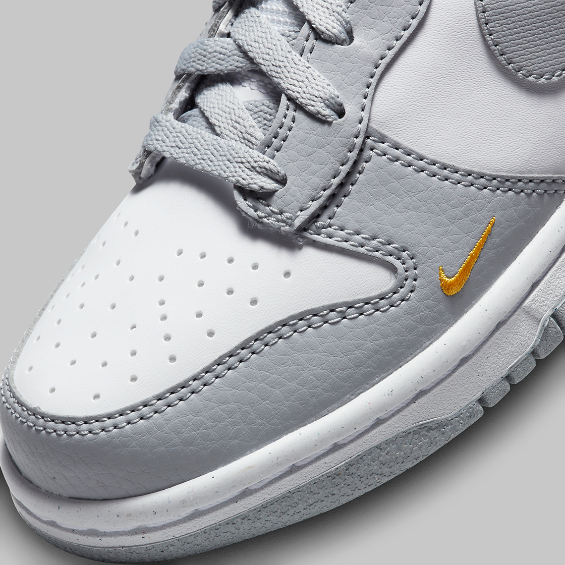 Một số hình ảnh của đôi sneaker Nike Dunk High GS Grey/Marigold - 8