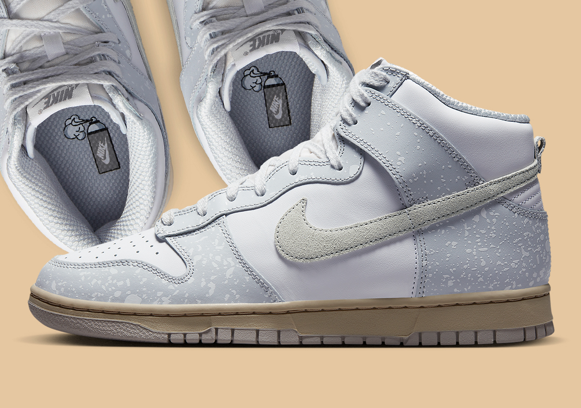 Một số hình ảnh của đôi sneaker Nike Dunk High Spray Paint - 1