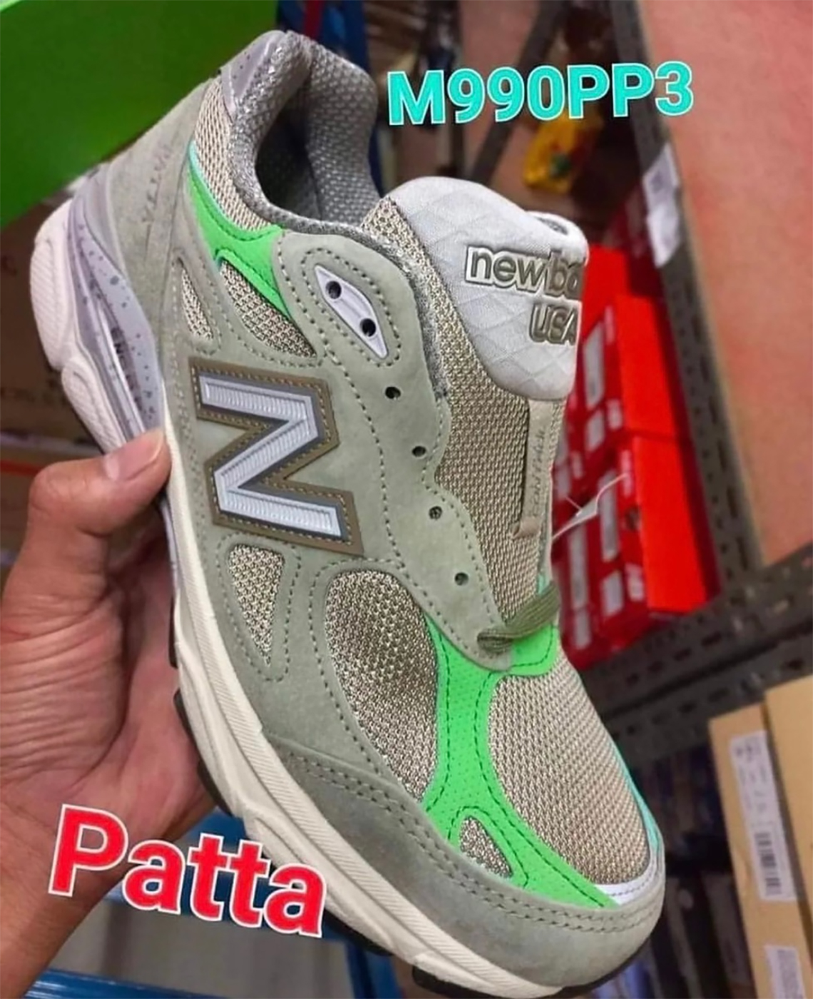 Một số hình ảnh của mẫu sneaker New Balance 990v3 - 3