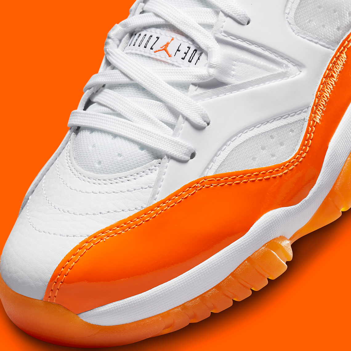 Một số hình ảnh Jordan Two Trey nữ với màu cam - 7