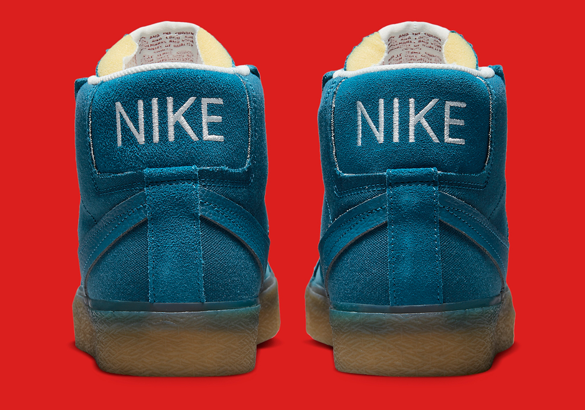 Một số hình ảnh mới nhất của đôi giày Nike SB Blazer Mid Teal Gum - 5