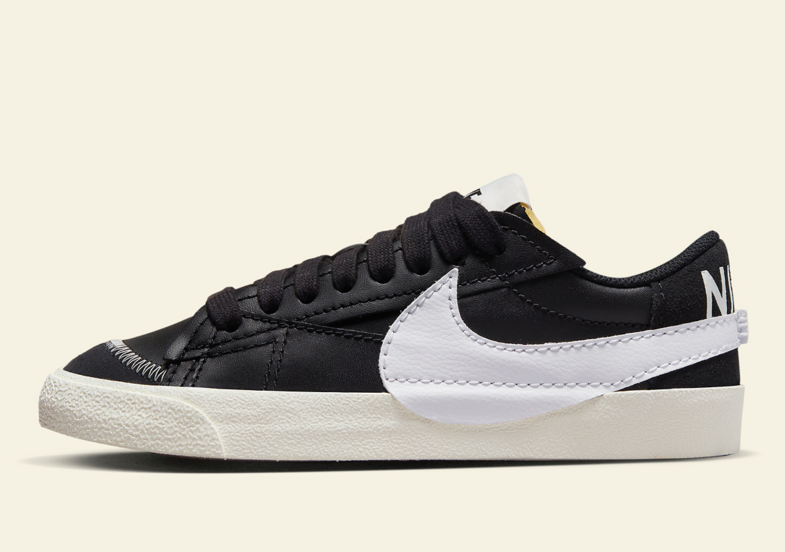 Một số hình ảnh Nike Blazer Low Jumbo màu đen và trắng - 1