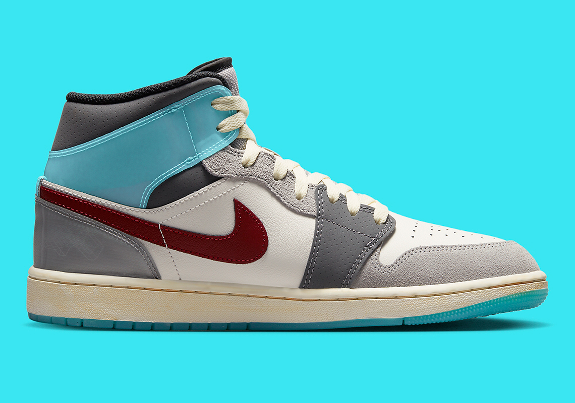 Một số hình ảnh ra mắt của mẫu giày sneaker Air Jordan 1 Mid Exploration Unit - 4