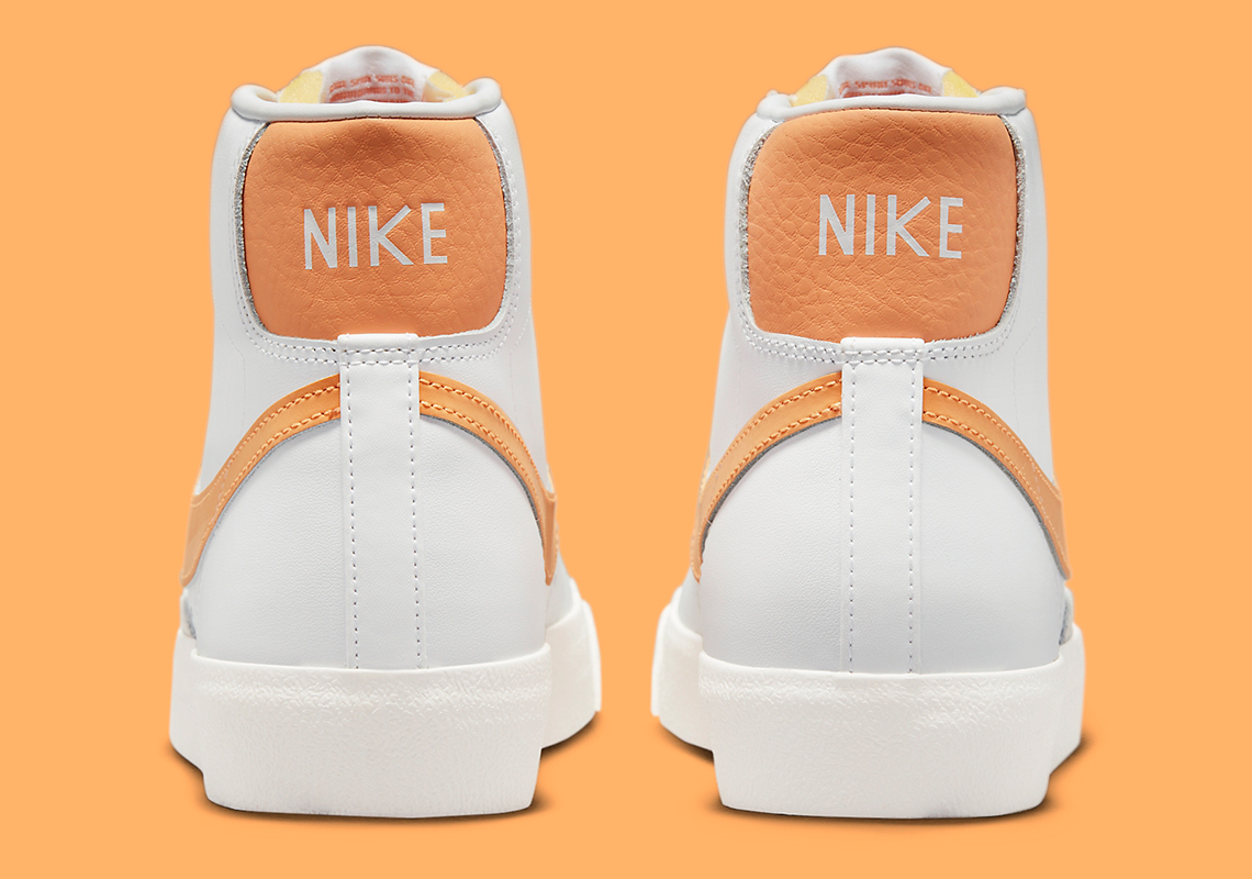 Một vài hình ảnh của đôi giày sneaker Nike Blazer Mid '77 màu White/Peach - 4