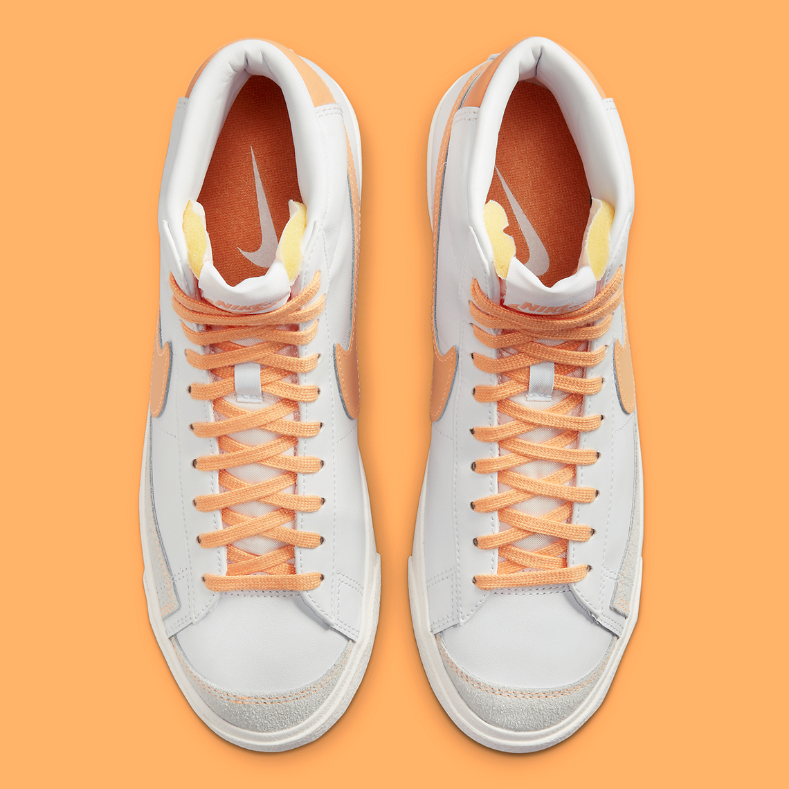 Một vài hình ảnh của đôi giày sneaker Nike Blazer Mid '77 màu White/Peach - 6